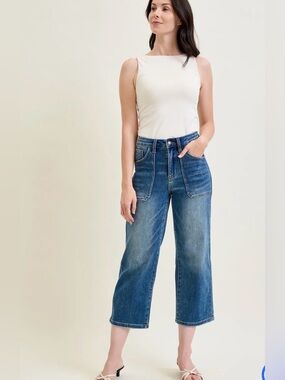 Judy Blue Wide Leg Utility Crop 9/29
